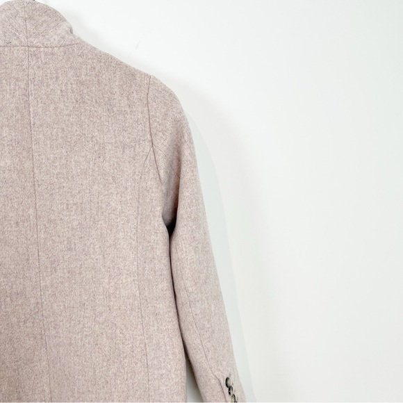 H&M Wool Blend Powder Pink Over Coat Sz 0 - Picture 11 of 14